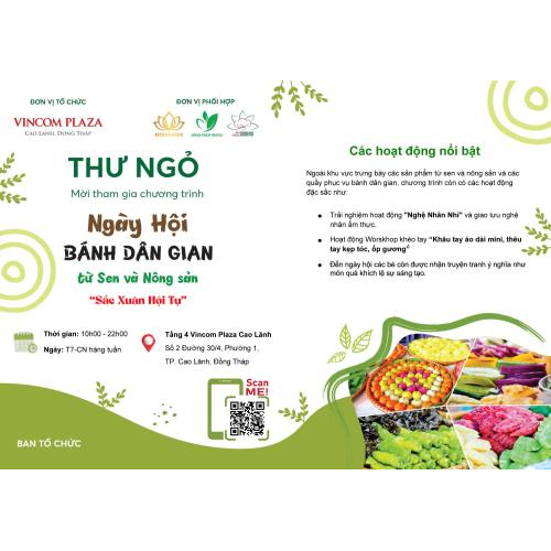 Ngày Hội Bánh Dân Gian Từ Sen Và Nông Sản – Sắc Xuân Hội Tụ